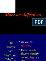 More On Adjectives