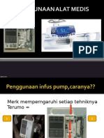 PENGGUNAAN ALAT MEDIS infuse pump