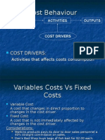 Cost Behaviour