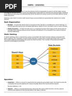 DBMS Hashing