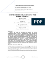 Databases Exchange Using Web Service Model: Prof. Rajan Datt