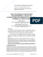 New Technique For Power Transmission (A Beam of Conductors) Mathematical Model-Numerical Simulation