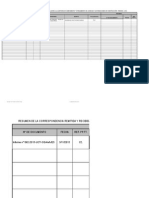 Control de Correspondencias Emitidas - Recibidas - Licencias 2014