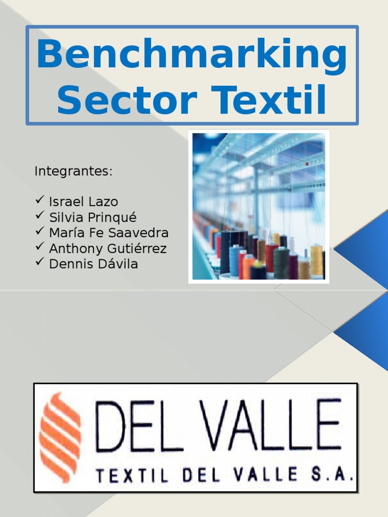 Benchmarking Textil | PDF | Calidad (comercial) | Mercado (economía)