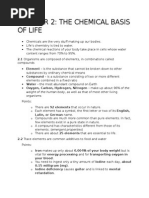 Chapter 2: The Chemical Basis of Life