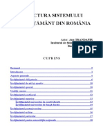 Structura Sistemului de Invatamant Din Romania