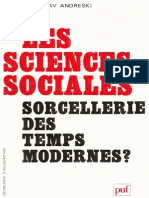 Les Sciences Sociales - Sorcellerie Des Temps Modernes _ - Stanislav Andreski