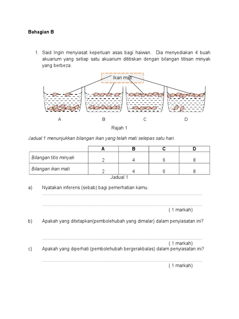 Soalan sains upsr kertas 2