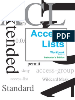 Access List Solution Access Lists Workbook Teachers Edition