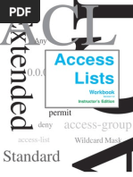 Access List Solution Access Lists Workbook Teachers Edition