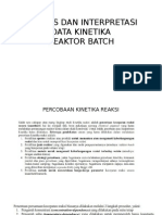 Analisis Data Kinetika Reaktor Batch