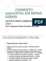 9 - Licenciamento MG