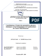 Contribution à l'étude des paramètres physico-chimiques et bactériologiques de l'embouchure de l'oued Béni-Messous