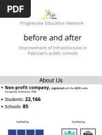 Improvement of infrastructure in public schools
