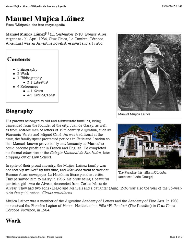Manuel Mujica Láinez Pdf