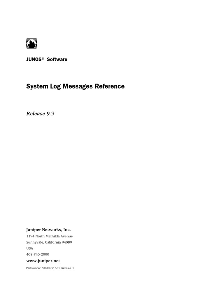 System Log Messages Reference | PDF | License | Taxes