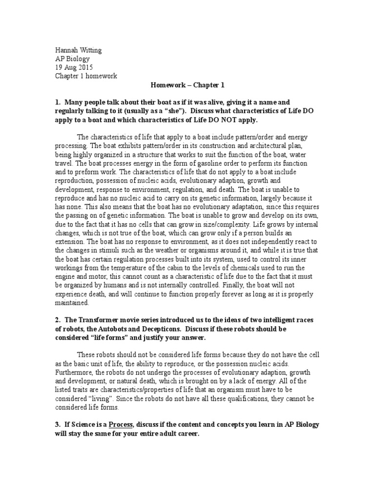 Biological assignment meaning picture