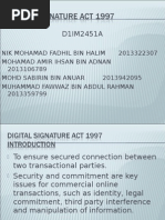 Digital Signature Act 1997