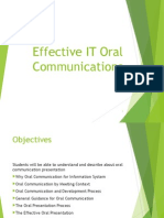 1 Effective IT Oral Communications