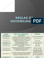 Reglas de Divisibilidad Quinto