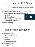 Intellectuals in 1920 China