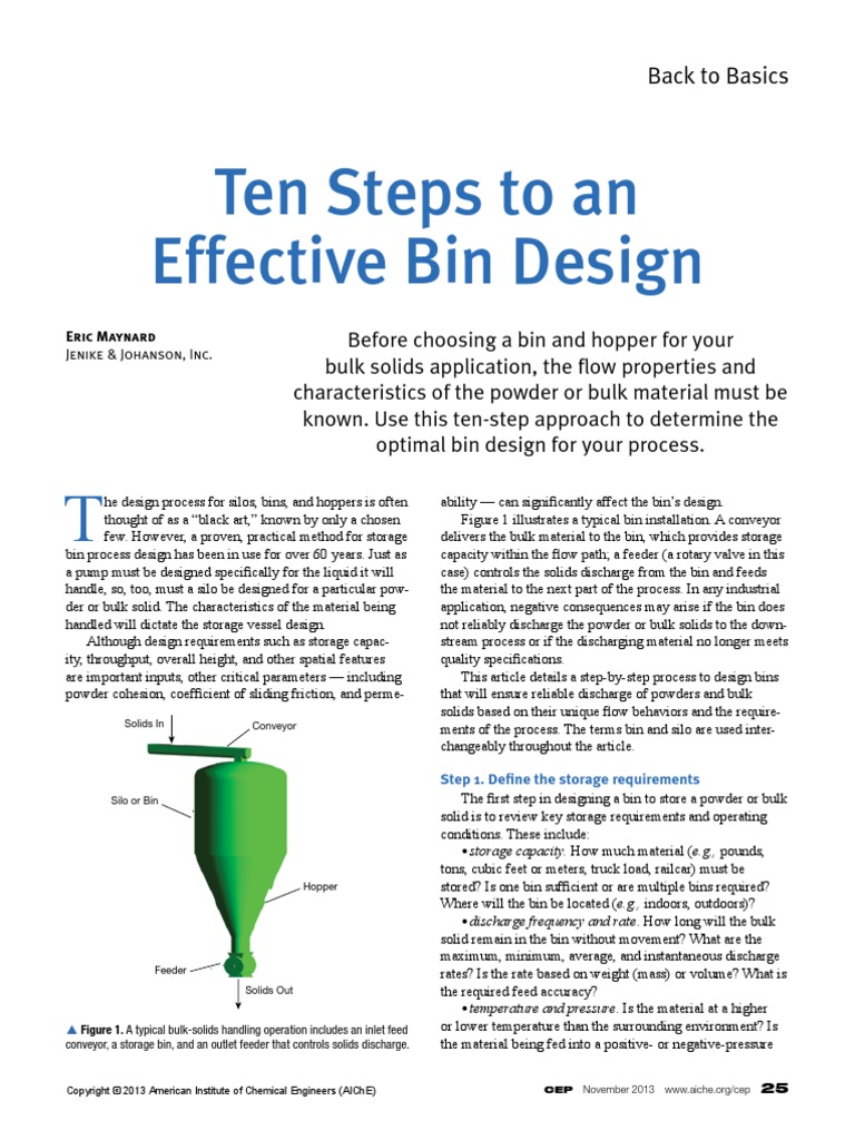 Bin Design | PDF | Wear | Solid