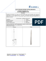 Lightning Protection and Earthing System Components Franklin Air Termination Rod Part Number ELEMKO 64 21 100