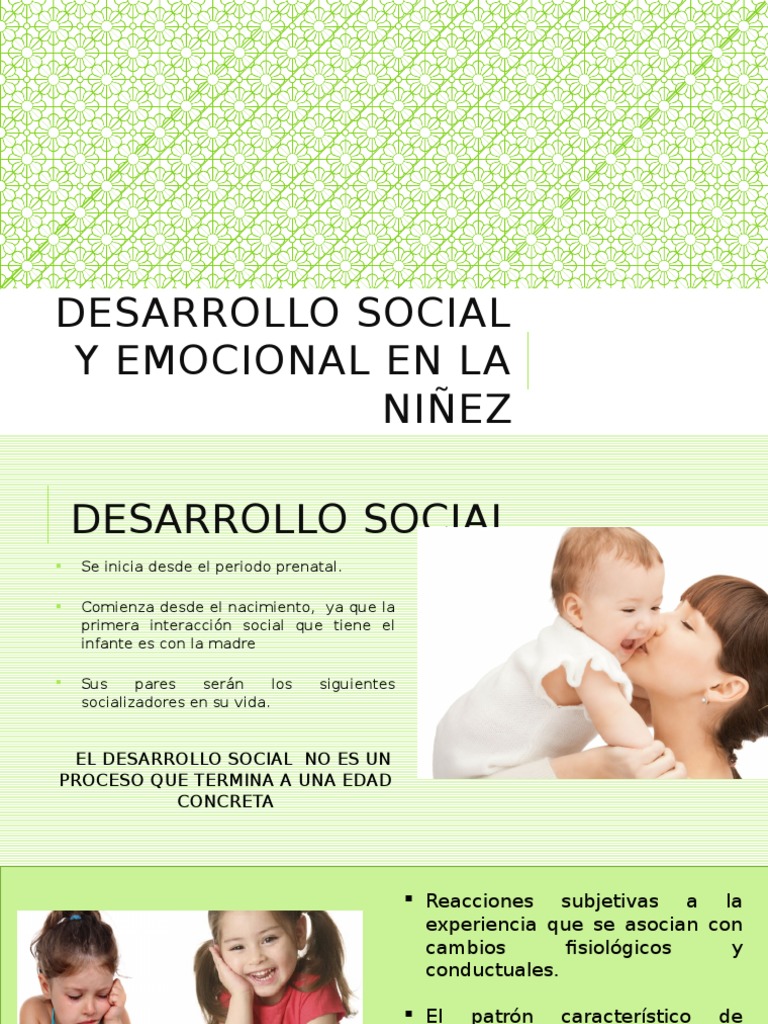 Desarrollo Social y Emocional Infantil | PDF | Las emociones | Adultos