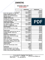 Industrial Price List