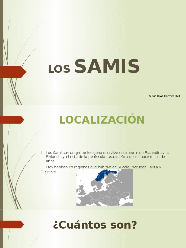 Los Samis Geografia 3º | PDF | Sami People | Comida y bebida