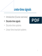 Introduction To Discrete-Time Signals and Systems