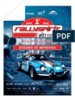 DOSSIER DE IMPRENSA / RALLYSPIRIT 2015