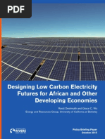 Designing Low Carbon Electricity Futures for African and Other Developing Countries