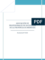 Estatuto Asociacion de Profesionales de La Sociología de La Provincia de Mendoza