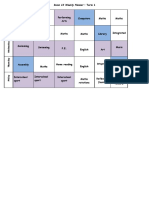 Room 10 Weekly Planner Term 1