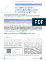 Mechanochemical synthesis evaluation of nanocrystalline bone-derived bioceramic powder using for bone tissue engineering