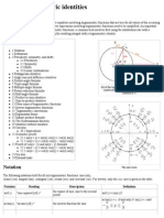 Trigonometric formulae