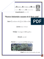 Factores Industriales Causantes de La Lluvia Acida