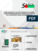 Evaluacion de La Efectividad Del Ozono Como Desinfectante