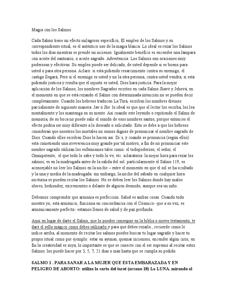 El Poder Magico De Los Salmos Pdf