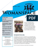 Womanspace Newsletter November 2009
