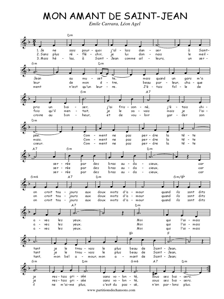  Mon Amant de Saint Jean
