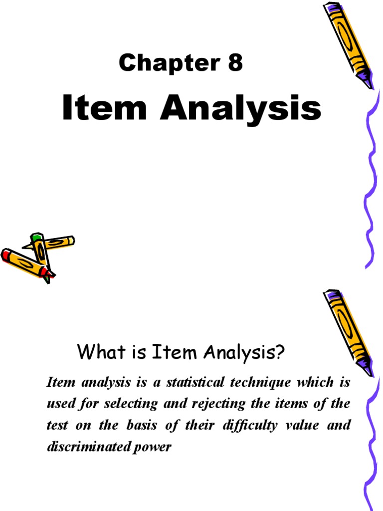 Item Analysis: Difficulty and Discrimination | PDF | Test (Assessment ...