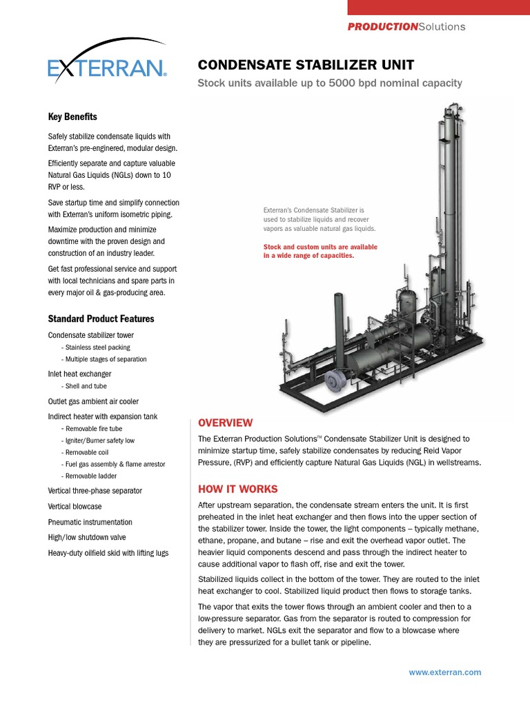 Condensate Stabilizer English A4 PDF Natural Gas Processing