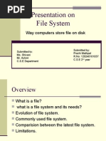 Presentation On File System