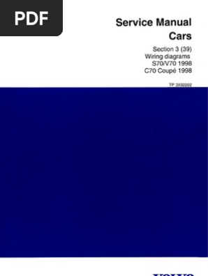 Repair Manual – Volvo S70, V70, C70 (1996-1999) – English Language, Printed
