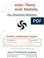 Comparison Armenian and Lorentz Relativistic Formulas