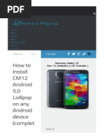 Download 11328 Install Cm12 Android 5 0 Lollipop on Any Android Device by shyamasunder SN287850209 doc pdf
