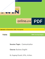 Online - Uwin.ac - Id: Bachelor in Economics (S.E) : Manajemen