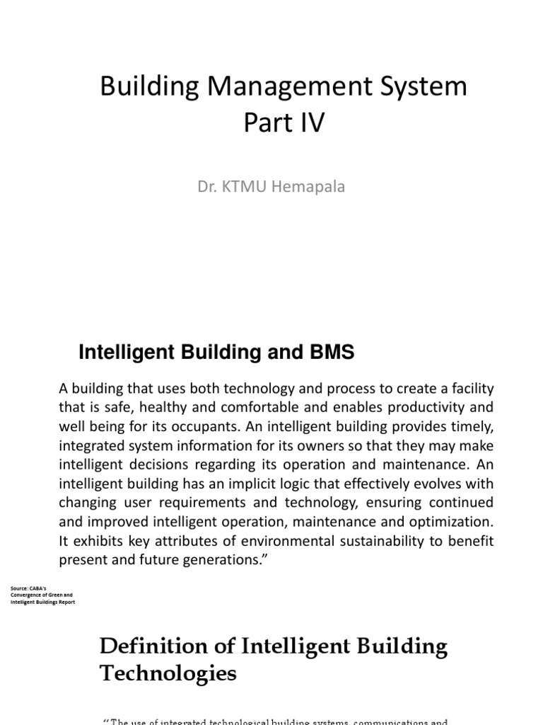 Intelligent Building Management Systems | PDF | Flow Measurement ...